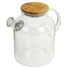 Чайник заварочный 1500 мл "Бочонок", жаропрочное стекло, спиральное сито, DASWERK, 608645 - МСК «Форвард»