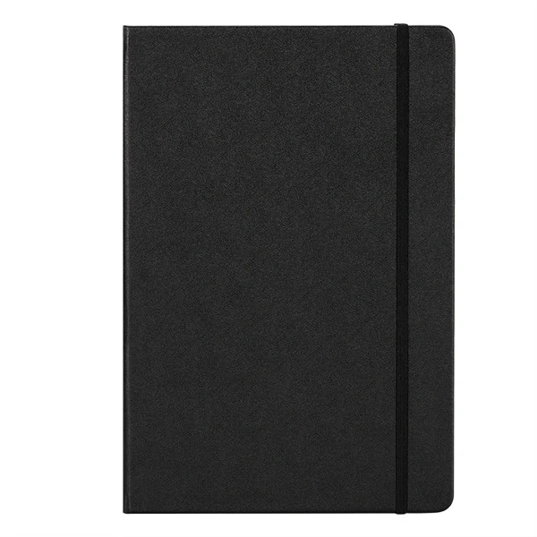 Бизнес-блокнот А5 96л Deli Squared Notebook чёрный твердая обложка на резинке EN112G 1741972