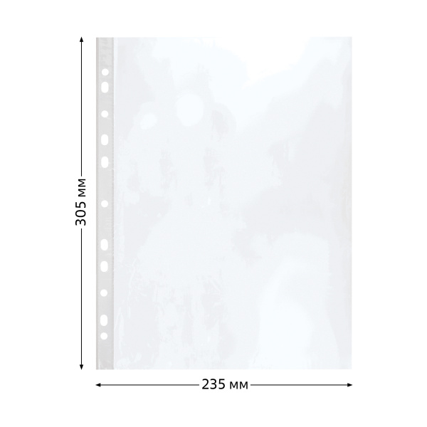 Папки - файлы СТАММ А4, 25мкм, глянцевые ММ-32224 343161 минпромторг - МСК «Форвард»
