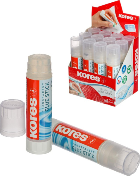 Клей-карандаш Kores 21 г прозрачный 716578 - МСК «Форвард»