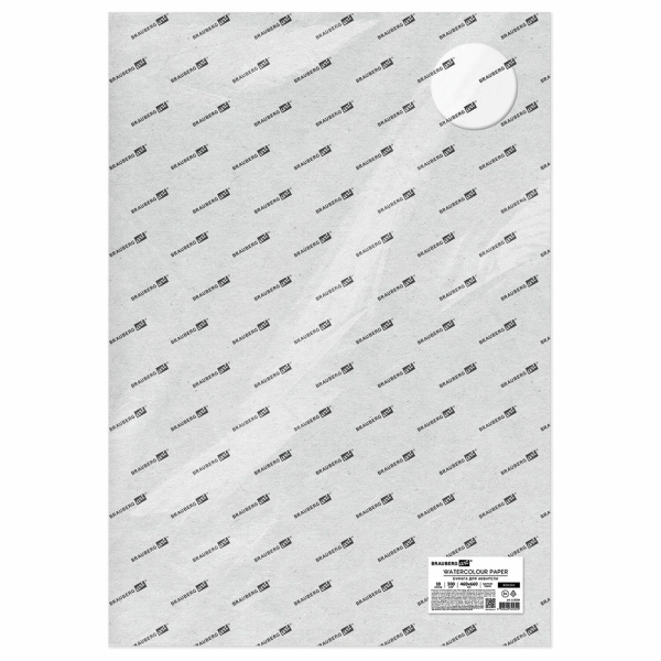 Бумага для акварели 300г 460x660мм крупное зерно, 10 листов, BRAUBERG ART PREMIERE, 113234