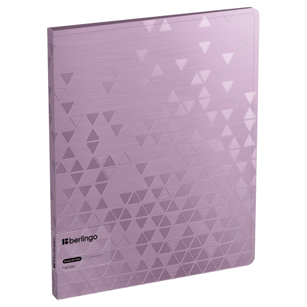Папка c зажимом Berlingo "Metallic" А4, 17мм, 1000мкм, сиреневый металлик, с внутр. карманом FSc_A4395 352475 - МСК «Форвард»
