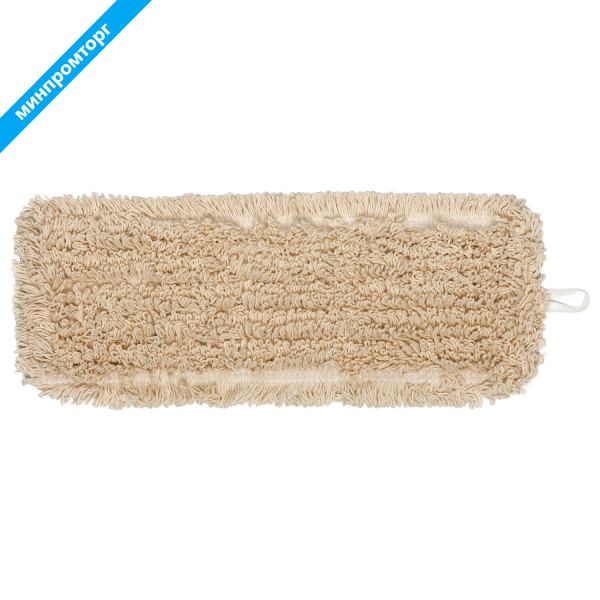 Насадка МОП плоская 60см для швабры-рамки, карманы, нашивной хлопок, LAIMA EXPERT, 605305