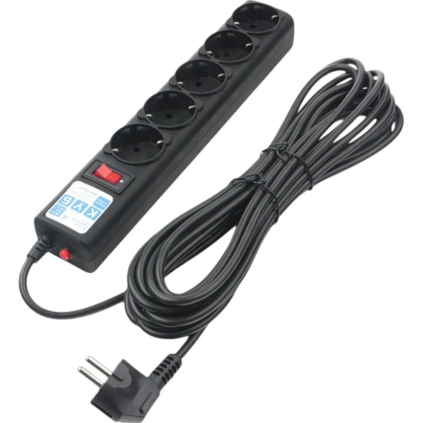 Сетевой фильтр Power Cube B 5 розеток 5 м черный SPG5-С5 1829269 минпромторг - МСК «Форвард»