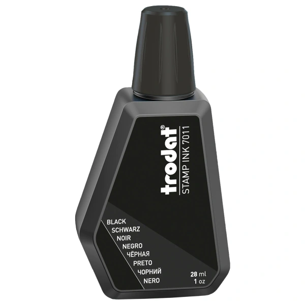 Краска штемпельная TRODAT черная 28 мл, на водной основе, 7011ч 220734