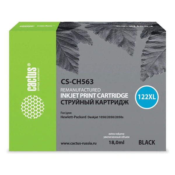 Картридж струйный CACTUS (CS-CH563) для HP Deskjet 1050/2050/2050S, черный CS-CH563 361838