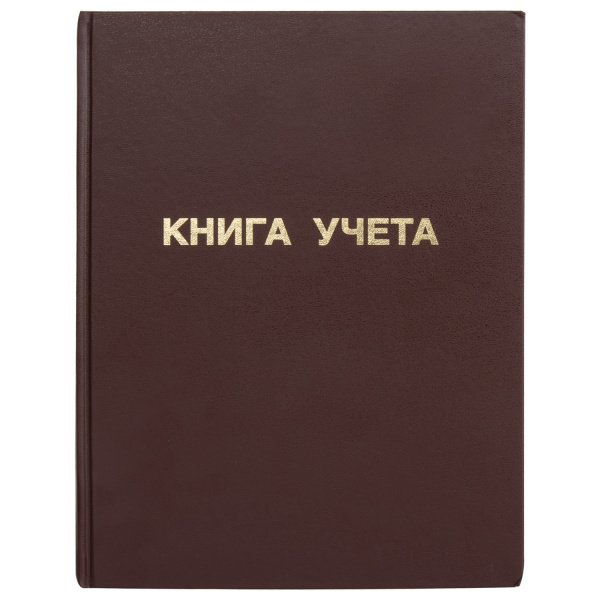 Книга учета 96л, клетка, твердая, бумвинил, блок офсет, А4 (210х265мм), STAFF, 130042