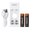 Зарядное устройство с аккумуляторами 2 шт. AA (HR6), 2700 mAh, SONNEN BC2, в блистере, 454239 - МСК «Форвард»