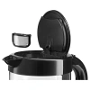 Чайник BOSCH TWK70B03, 1,7 л, 2400 Вт, закрытый нагревательный элемент, стекло, черный 458595 - МСК «Форвард»