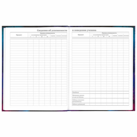 Дневник 5-11 класс 48 л., твердый, BRAUBERG, глянцевая ламинация, с подсказом, "Space cat", 106865 - МСК «Форвард»