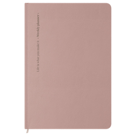 Еженедельник недатированный, B5, 64л., твердый переплет, кожзам, BG "Palm. Ecru pink", розовый 371695 - МСК «Форвард»