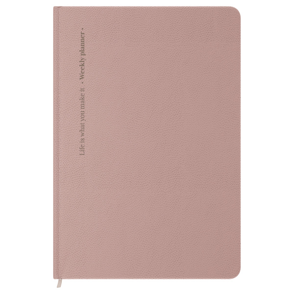 Еженедельник недатированный, B5, 64л., твердый переплет, кожзам, BG "Palm. Ecru pink", розовый 371695 - МСК «Форвард»
