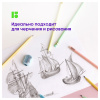 Карандаш чернографитный Berlingo "Flexy Pastel" HB, с ластиком, трехгранный, заточен., пластиковый, ПВХ-бокс BP01014 320774  - МСК «Форвард»