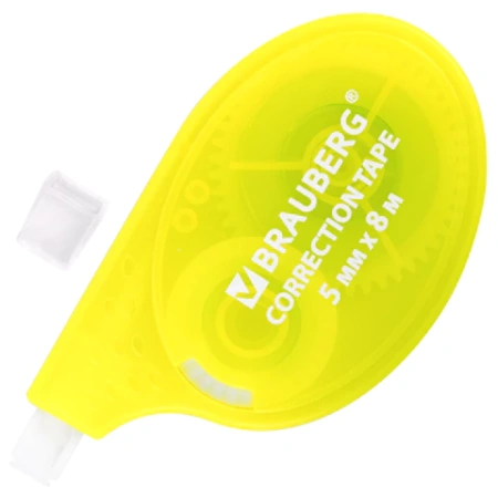 Корректирующая лента BRAUBERG ULTRA NEON, 5 мм х 8 м, ВЫГОДНАЯ УПАКОВКА 3 штуки в блистере, 272665 - МСК «Форвард»