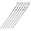 НАБОР плоских шампуров 6 шт. размер 450х10х1,5 мм, ЧЕХОЛ ДЛЯ ХРАНЕНИЯ В КОМПЛЕКТЕ, нержавеющая сталь, 701735 - МСК «Форвард»
