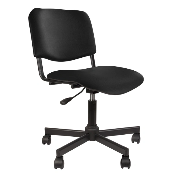 Кресло оператора КР09, без подлокотников, кожзам, черное, ш/к 84132 КР01.00.09-201- 531639