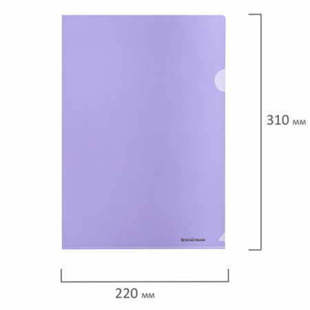 Папка-уголок ERICH KRAUSE "Diagonal Pastel", ассорти, 0,18 мм, 50170 МИНПРОМТОРГ 272918 - МСК «Форвард»