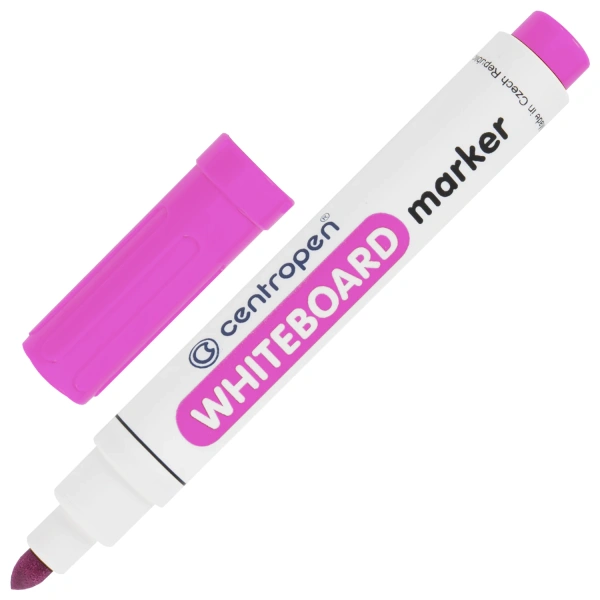Маркер стираемый для белой доски РОЗОВЫЙ CENTROPEN "Dry-Wipe", 2,5 мм, 8559, 5 8559 0103 152016