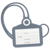 Бейдж горизонтальный для пропуска и ID-карт, СИЛИКОНОВЫЙ, 54х85 мм, шнурок 42 см, серый, BRAUBERG, 238909 - МСК «Форвард»