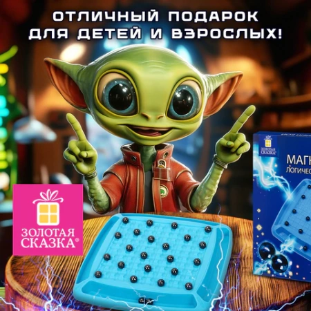 Игра настольная логическая "Магнитный бой", 24 магнита, доска 28х28 см, ЗОЛОТАЯ СКАЗКА, 665894 - МСК «Форвард»