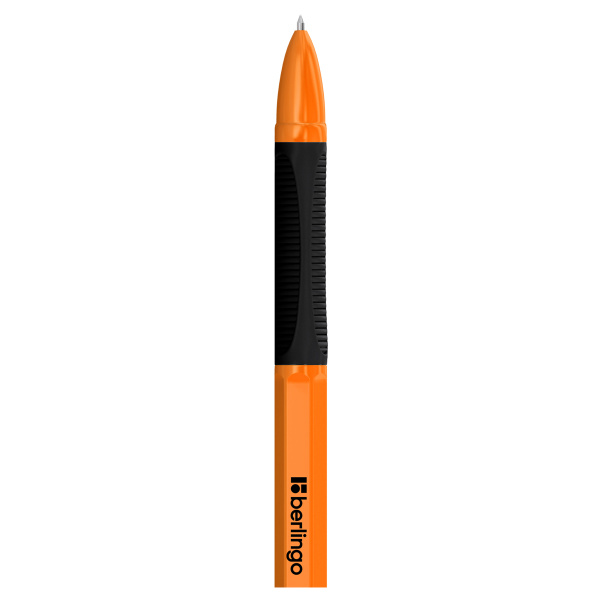 Ручка шариковая Berlingo "Tribase grip orange" черная, 0,7мм, грип корпус оранжевый CBp_70964 355445 - МСК «Форвард»