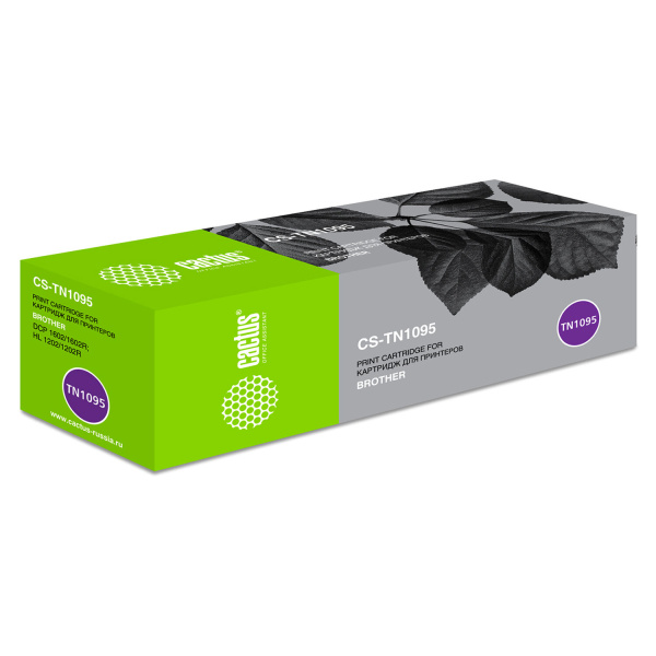 Картридж лазерный CACTUS (CS-TN1095) для BROTHER DCP-1602/1602R/HL-1202/1202R, ресурс 1500 стр CS-TN 362965