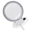 Лупа настольная с LED-ПОДСВЕТКОЙ, диаметр 110 мм, увеличение 3, корпус белый, BRAUBERG, 455930 - МСК «Форвард»