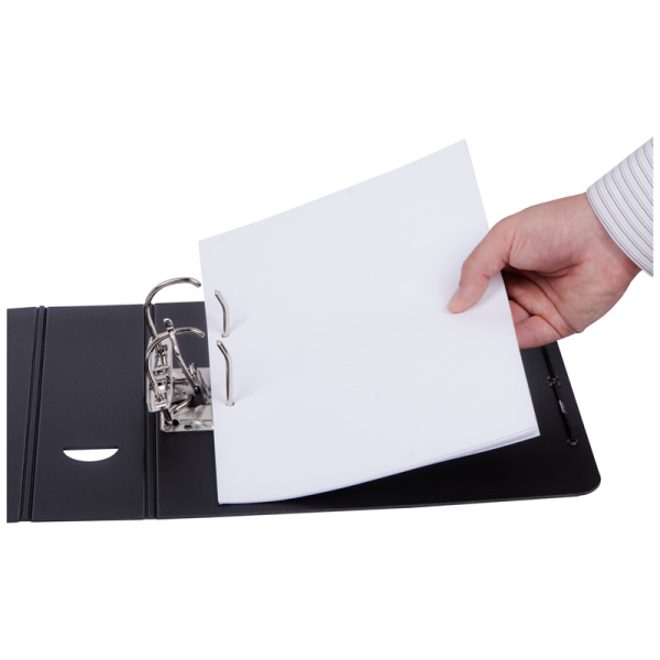 Папка-регистратор Berlingo "Steel&Style", 80мм, 2500мкм, пластик (полифом), на резинке, с внутр. карманом, черная PPf_98001 311446 - МСК «Форвард»