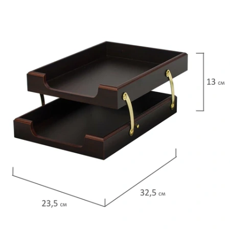 Набор подарочный настольный BESTAR "Ares" из дерева, 7 предметов, цвет "орех", 236356 - МСК «Форвард»