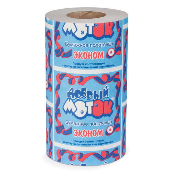 Полотенце бумажное быт., 28м, на втулке, (эконом),  М-13 123108