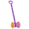 Каталка на палочке "Весёлые колёсики" с шариками, 15x12x55 см, цвет фиолетово-розовый, НОРДПЛАСТ, 760 666454 - МСК «Форвард»